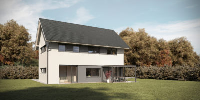 Hiša s pergolo CLASSIC 123